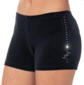 Samtshorty mit Swarovski-Strass