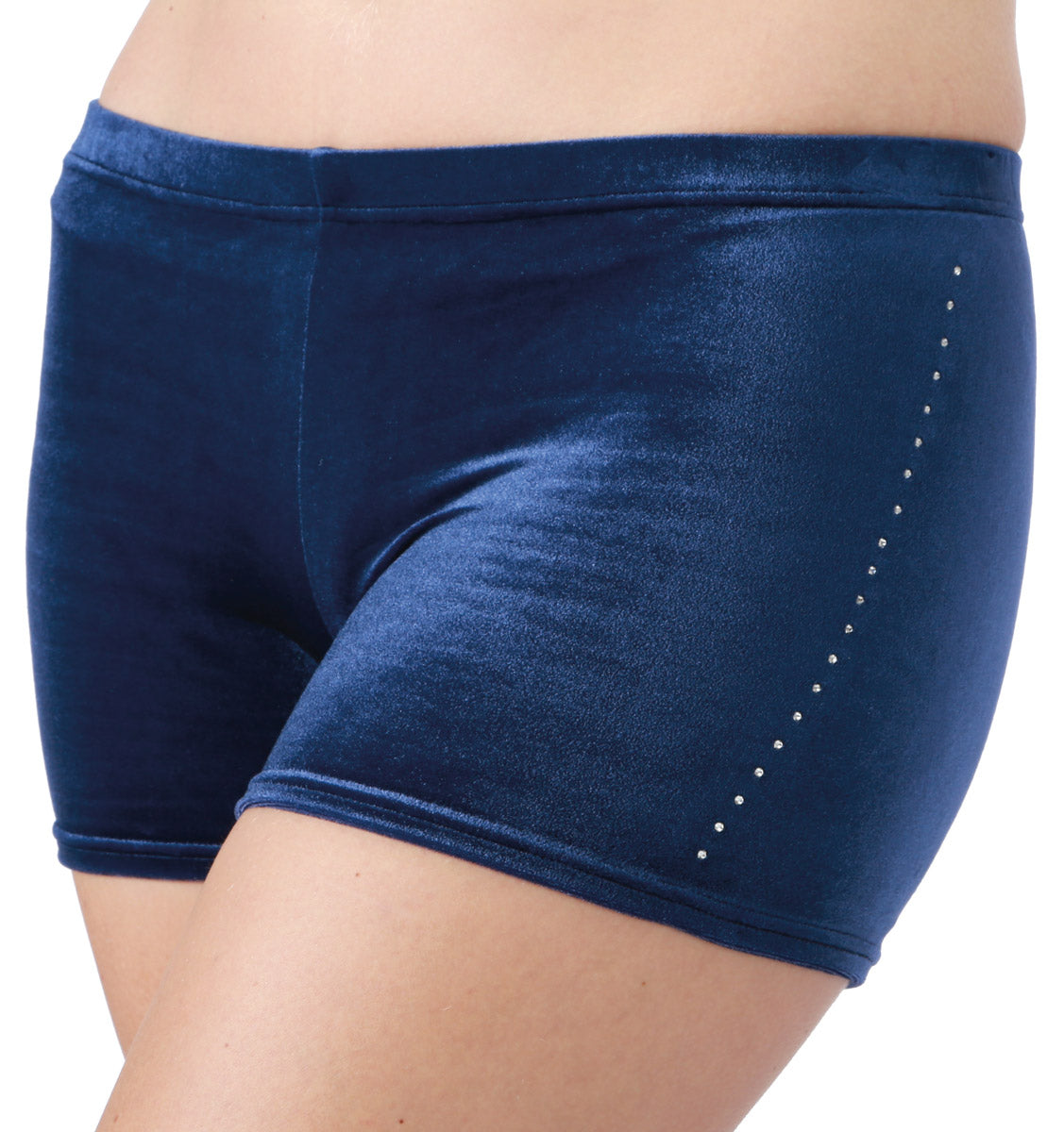 Samtshorty mit Swarovski-Strass